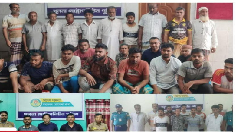 খুলনায়  আওয়ামীলীগের ঝটিকা মিছিল,বিভিন্ন থানায় ৩ মামলায়  সাঁ