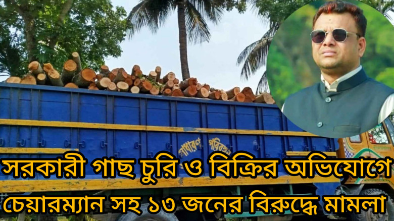 নড়াইলের শাহাবাদে সরকারি গাছ চুরি করে বিক্রির অভিযোগে ইউপির চ