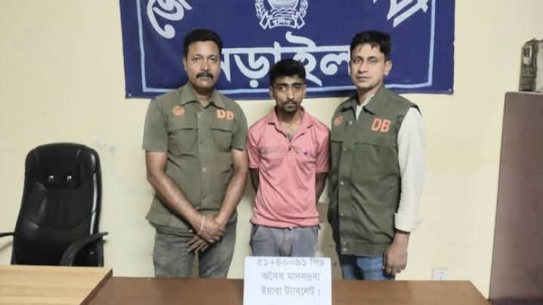 নড়াইল ডিবি পুলিশের অভিযানে একানব্বই পিস ইয়াবা ট্যাবলেটসহ একজন গ্রেফতার