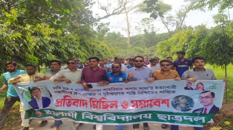 ঢাবি শিক্ষার্থী সাম্যকে হত্যা: বিচারের দাবিতে ইবি ছাত্রদলের 